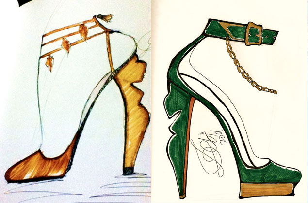 OBI designer de sapatos CYMATICA